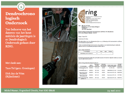 Haven 58-58a Dendrochronologisch onderzoek